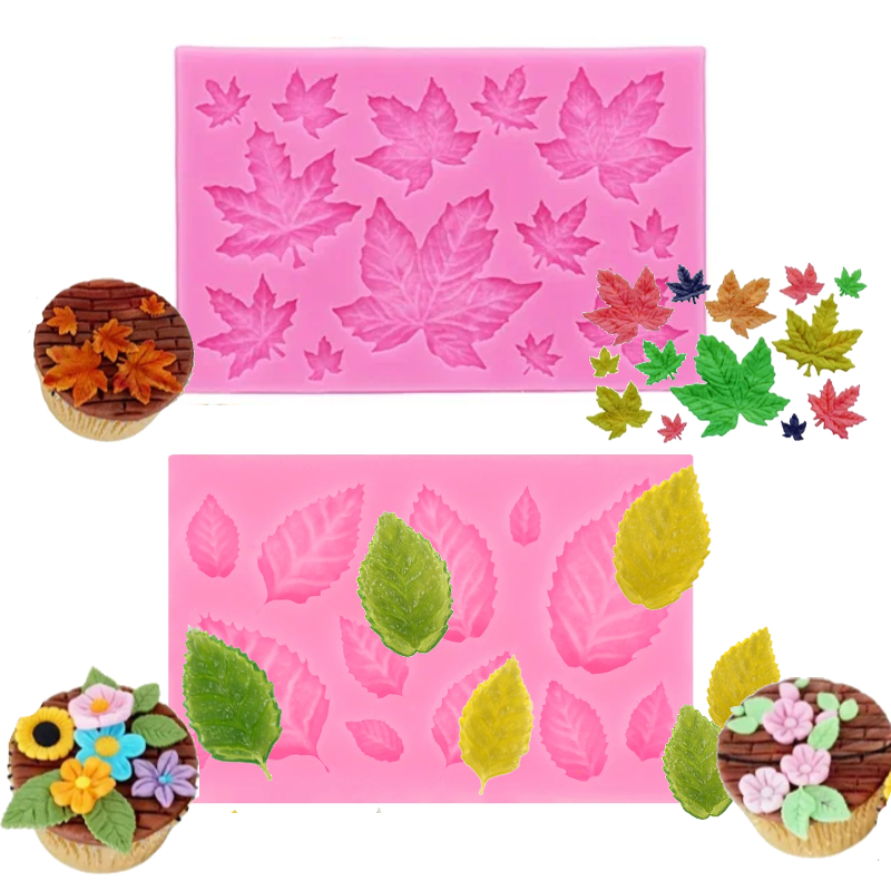 Soap Making Silicone Molds - Maple Leaf Silicone Mold Set for