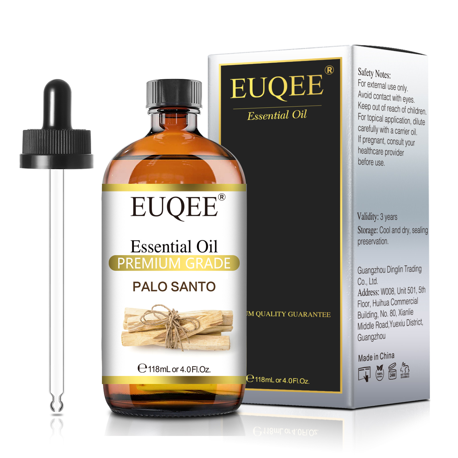 Soap Making Ingredients - EUQEE 118ml Essential Oil Palo Santo