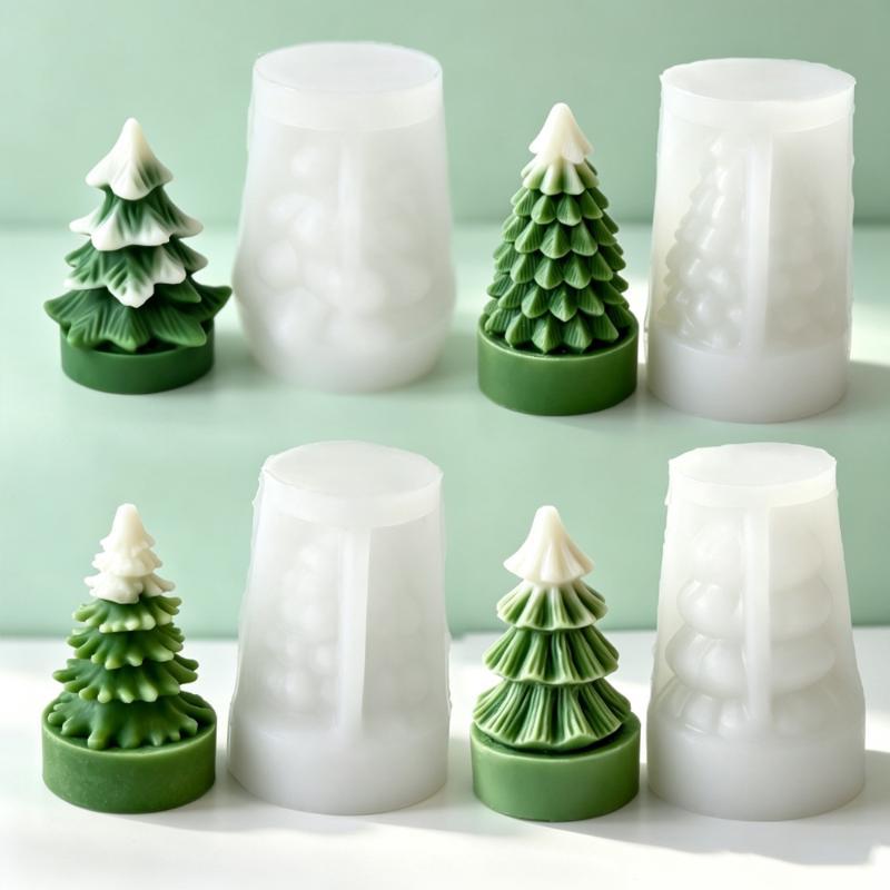 DIY Mini Christmas Tree Silico - Soap Making Silicone Molds 评论和价格