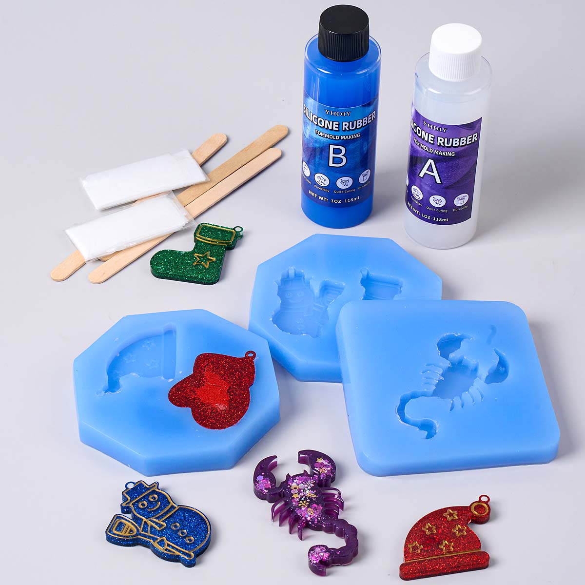 118ml/296ml Silicone Mold Maki - Soap Making Silicone Molds 评论和价格