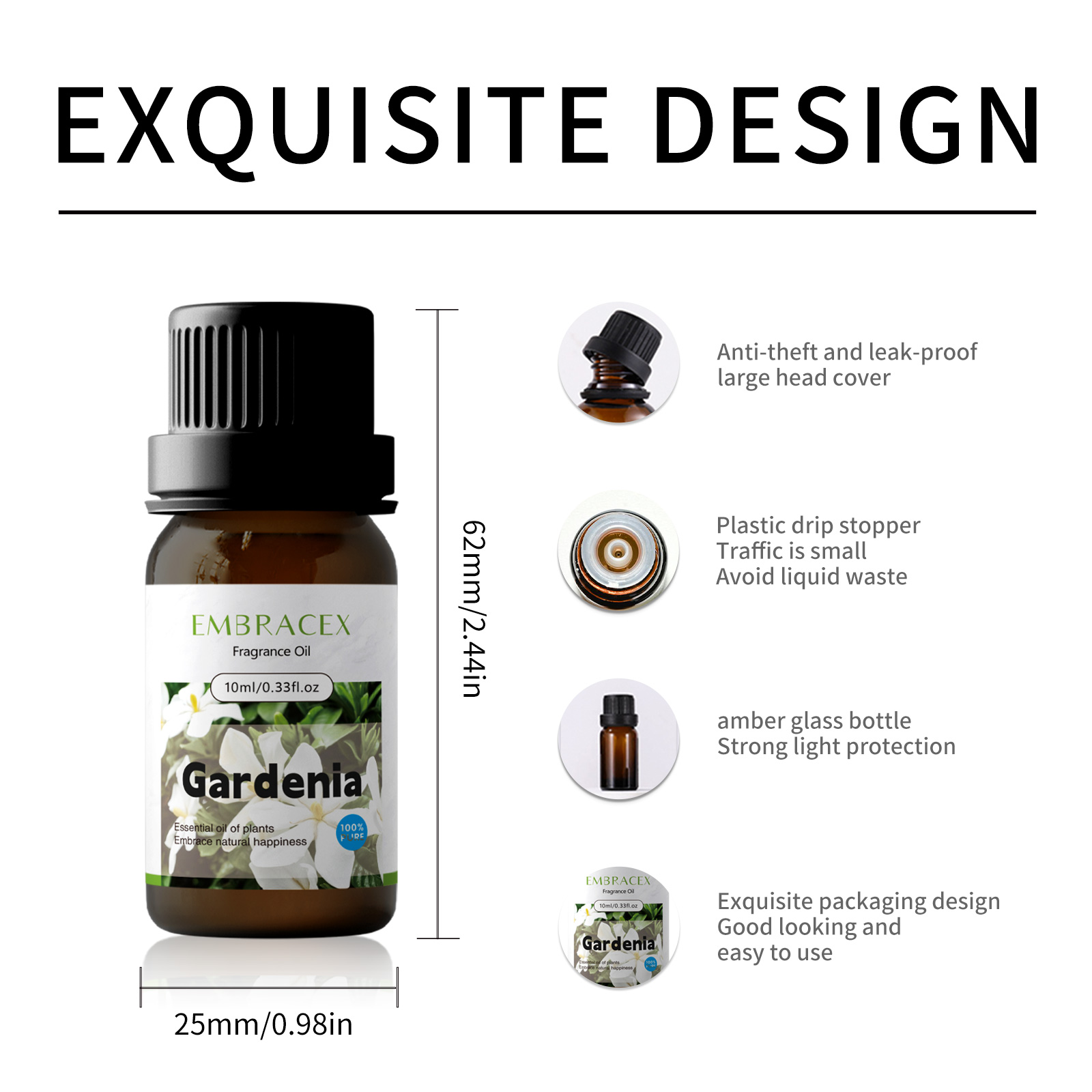 10ml Gardenia Fragrance Oils M - Soap Making Ingredients 评论和价格