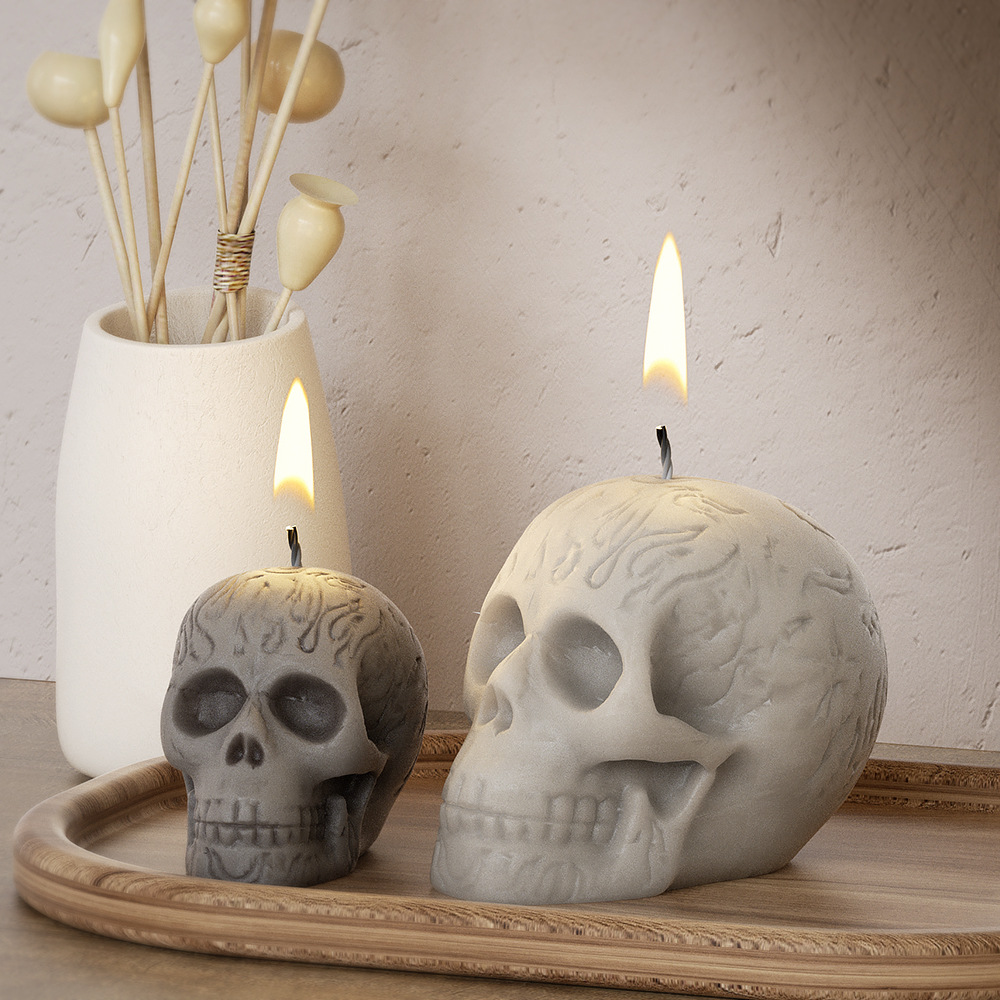 Multi Size Skull Head Silicone - Soap Making Silicone Molds 评论和价格