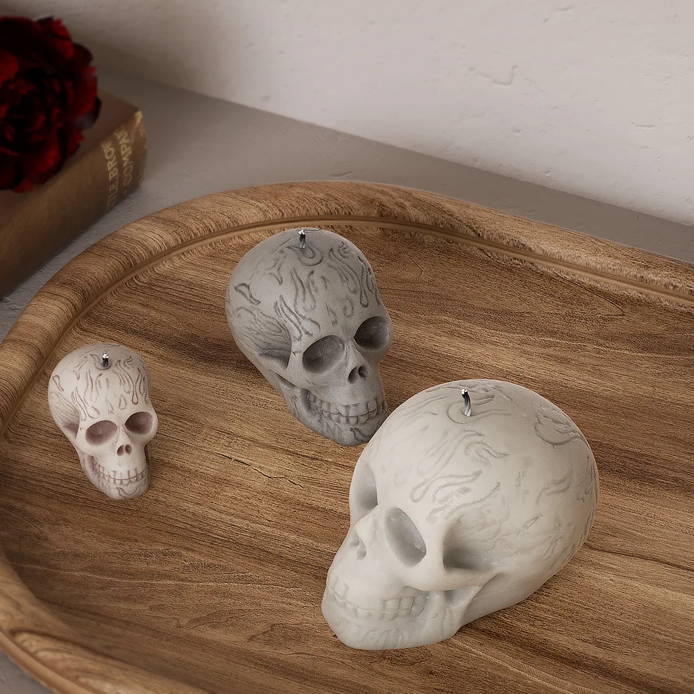 Multi Size Skull Head Silicone - Soap Making Silicone Molds 评论和价格