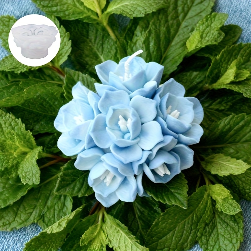 1 Hydrangea Candle Silicone Mo - Soap Making Silicone Molds 评论和价格