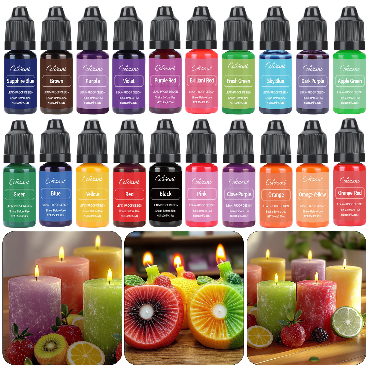 Liquid Candle Dye For Soy Wax  - Soap Making Ingredients 评论和价格