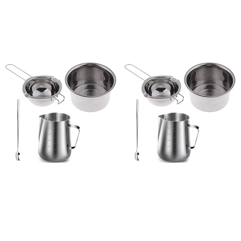 8 Set Stainless Steel Double B - Soap Making Double Boiler 评论和价格