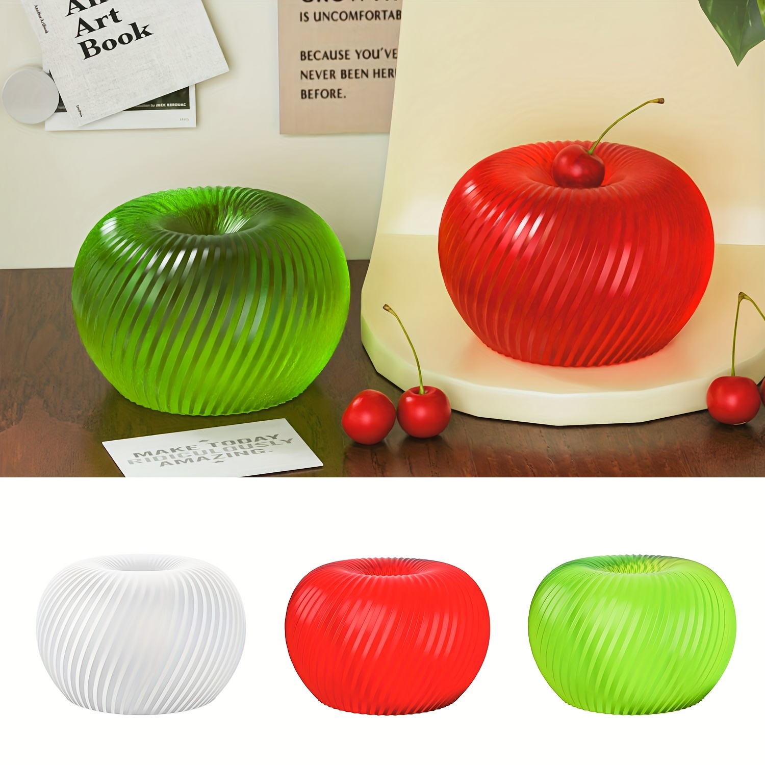 A trendy red apple silicone mo - Soap Making Silicone Molds 评论和价格