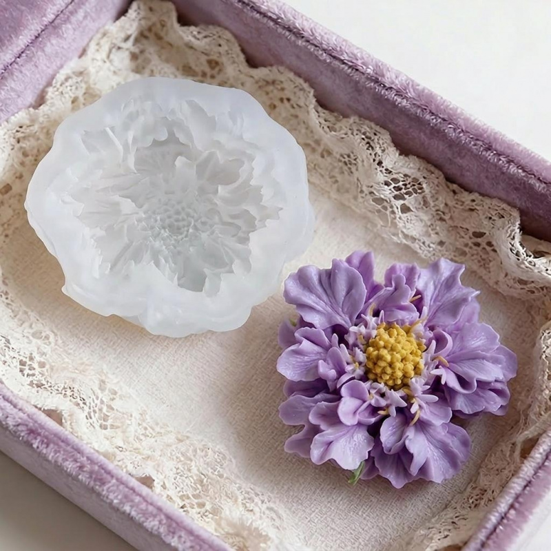 1 Dreamy Blue Potted Flower Si - Soap Making Silicone Molds 评论和价格