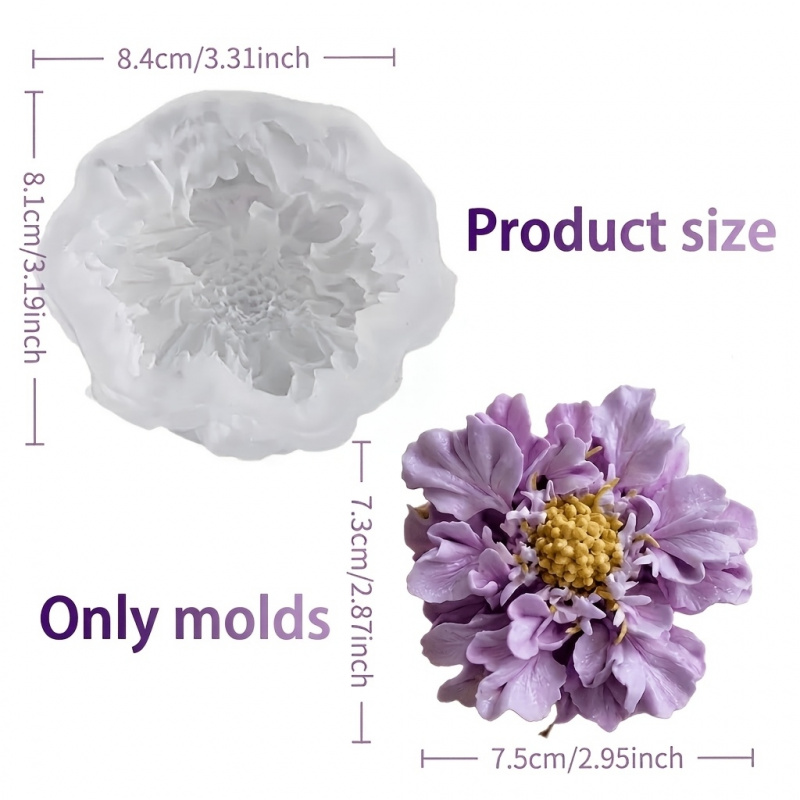 1 Dreamy Blue Potted Flower Si - Soap Making Silicone Molds 评论和价格